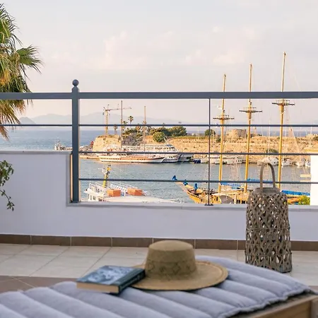 Ferienwohnung Attico Blu - Sea View Penthouse Kos-Stadt Exterior foto